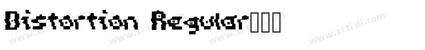Distortion Regular字体转换